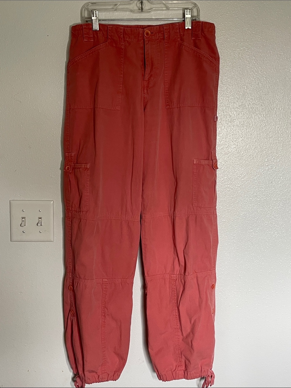 Casual Women's Cargo Trousers - Pink